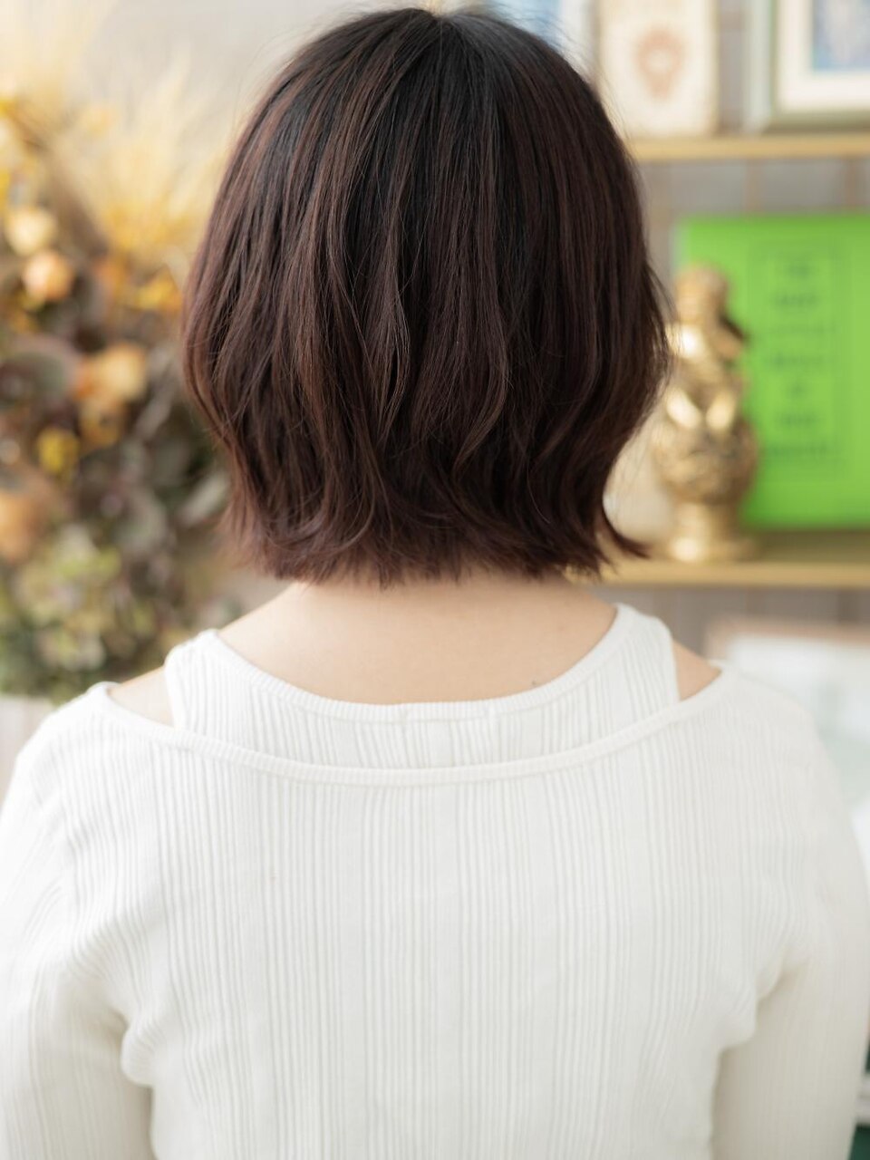 大人ガーリー斜めバング波巻きくびれミディa北浦和20代30代40代