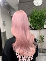 ロウル 渋谷(LOWRL)&nbsp;ホワイトピンクカラー/ケアブリーチ/ダブルカラー