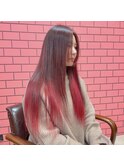 原口☆グラデーションレッド☆福岡久留米