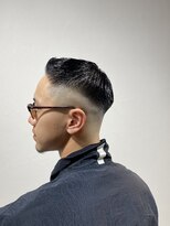 レンゲン(LENGEN)&nbsp;束感刈り上げビジネス七三ツーブロックアップバング１２９９