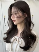 #42/黒髪/ボブルフ/ネビージュ/小顔/ワンレン/髪質改善/原宿