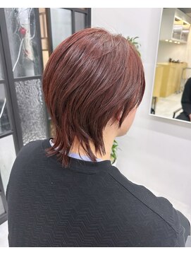 ディジョン 自由ヶ丘(Dijon) 韓国顔まわりレイヤーカットグレージュオリーブベージュブラウン