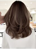 ハイライトバレイヤージュダブルカラーケアブリーチ30代40代