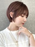 ミニウルフレイヤーカット顔周り前髪韓国ショートボブ/横浜