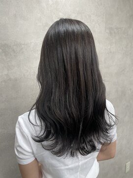 ルノン(LUNON) ホワイトグレージュミニウルフチェリーブラウンデジタルパーマ