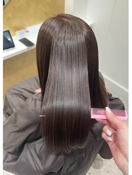 ジーナ 北千住ミルディス通り(Zina) 柔らか＊ミルクティーブラウン＊髪質改善Zina北千住ミルディス