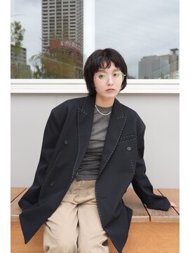 ラシェンテ みのおキューズモール(La Sente) 10代20代30代40代オススメスタイル小顔マニッシュショートボブ