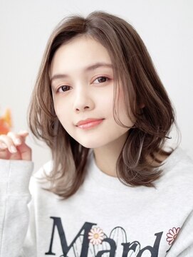 エミュー 大船店(emue) 大船駅ワンカラーブリーチなしダブルカラーオリーブブラウン30代