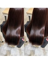 ニューヨークニューヨーク 阪急高槻店(NYNY)&nbsp;髪質改善トリートメント透明感イルミナカラーワインレッド