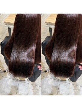 ニューヨークニューヨーク 阪急高槻店(NYNY) 髪質改善トリートメント透明感イルミナカラーワインレッド