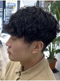 MEN’S HAIR/波巻ツイストスパイラル/フェザーパーマ/錦糸町