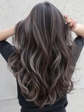 アポロ 横浜駅店(apollo) xブリーチ/ホワイトグレージュ/レイヤーカット/チェリーブラウン