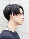 前下がりセンターパート