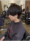 爽やかメンズショートメンズパーマメンズウェーブヘアアッシュ
