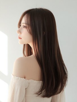 ハナレ(hanare) ナチュラルストレート/ココアブラウン/艶髪ロング/清須