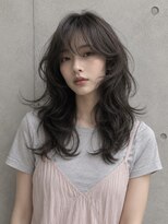 エイチ ウルフカット 大阪梅田(811)&nbsp;ミルクティーベージュショートボブシースルーマッシュパーマ50代