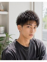 MEN's Baguz  MEN'Sカット/ MEN'Sパーマ/ MEN'Sカラー&nbsp;韓国風ニュアンスウェーブマッシュメンズパーマスタイル