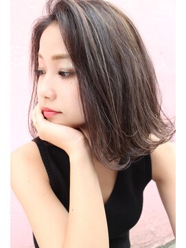 ジャコ ヘアー(jako HAIR) 【jako】ワンプロセスハイライトボブ3Dカラー