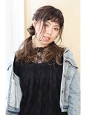 プラチナグラデーション ツインテールアレンジ☆
