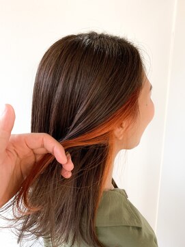 ライリー(riley) rileyイヤリングカラー×オレンジ