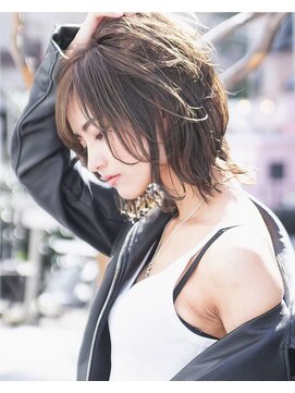 ケアリー 武蔵小杉(Carelly) 大人かわいい前髪セシルカットココアブラウンフリンジウェーブ