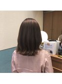チョコレートブラウン／長めボブ/伸ばしかけ【深味信也】