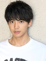 ネイビー(NAVY) ナチュラルヘアがかっこいい!プレーンキセマッシュ