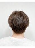 マッシュショート×グレージュカラー