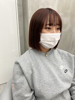 ロンドルーチェ 心斎橋(Lond luce)&nbsp;ダークアッシュ/ミディアムレイヤーカット［髪質改善/縮毛矯正］