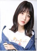 大人可愛い小顔美髪ツヤ髪モテ髪外ハネボブ小顔カットA9