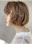 ショコラベージュショート#ヘルシースタイル#ふんわりカール