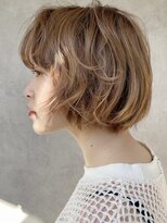 ショコラベージュショート#ヘルシースタイル#ふんわりカール