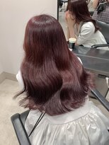 ゴウトゥデイ 渋谷MODI店(GO TODAY)&nbsp;ワインレッド ブリーチなしダブルカラー 〈渋谷/渋谷駅〉