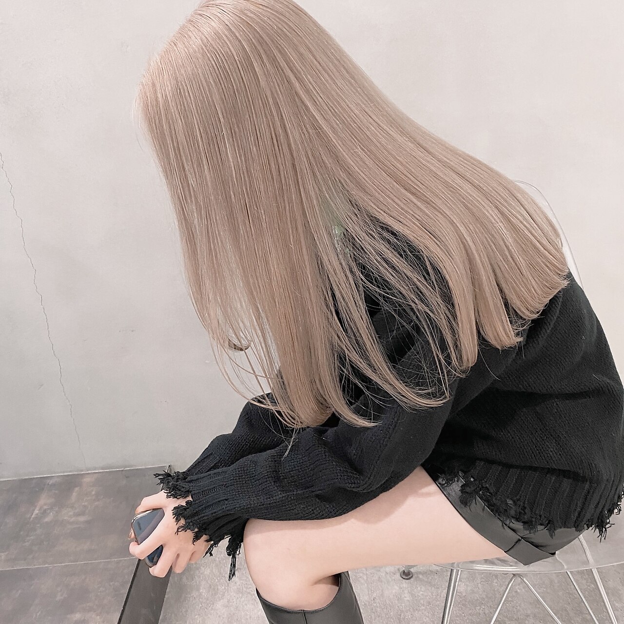 SY ミルクティーベージュ/ブリーチ/ハイトーン/心斎橋：L182311995