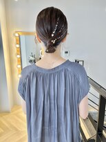ヘアセットヘアアレンジシニヨン二次会パーティー大人美人