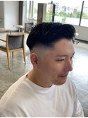 スキンフェードパートスタイルメンズ