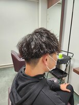榮(Salon de 榮)&nbsp;メンズ×黒髪×ソフトツイストスパイラルパーマ