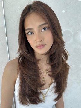 ヨロ 上野(YOLO) ハイライトカラーミルクティーベージュケアブリーチダブルカラー