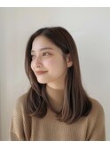 セミロングスタイル【松戸・五香・白髪染め・カラー・髪質改善】