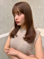 アッシュ 中野店(Ash) イメチェン/似合わせカット/フルバング/レッドブラウン/中野