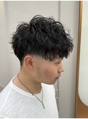 ツイストスパイラルパーマ/レイヤーマッシュ/フェードカット