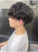 ツイストスパイラル ツーブロック 強めパーマ メンズパーマ
