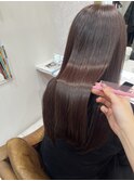 髪質改善メテオカラーマロンベージュブラウンイルミナカラー