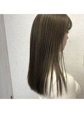 マルフェ 天王寺(marfe) ミルクティーベージュさらさらストレート髪質改善