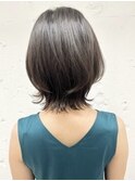 ネオウルフ×黒髪　ウルフカット