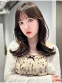 韓国ヘア/くびれヘア/顔まわりカット/レイヤーカット/前髪カット