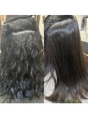 髪質改善ストレートの事例