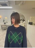 ホワイトグレージュ/デジタルパーマ/チェリーブラウン/沖縄