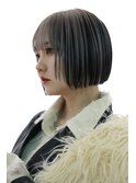 切りっぱなしボブ×デザインカラー A