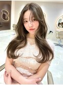 愛されヘアレイヤーカットブラウンブリーチ無し